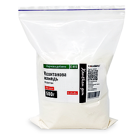 Ксантановая камедь 500г, Загуститель для выпечки, соусов и десертов, E415