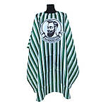 Перукарський пеньюар у зелену смужку BarberShop SPL 135*155 см 905073-8