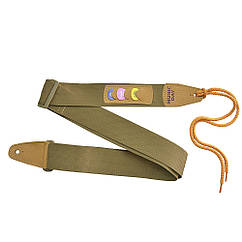 Гітарний ремінь з комірками для медіаторів Coyote з термотисненням Music day - GR-2с