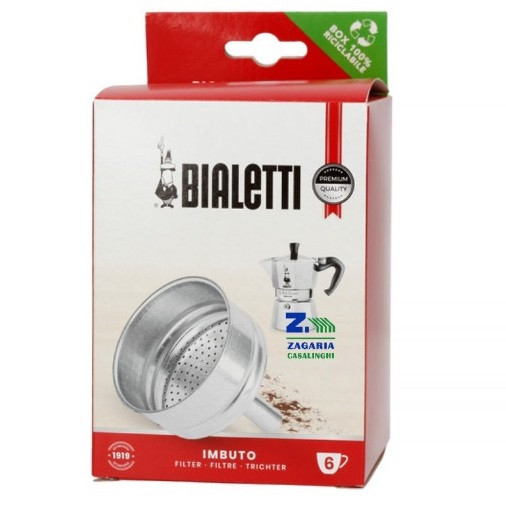 Фільтр воронка для Bialetti на 6 чашок, Imbuto для гейзерної кавоварки
