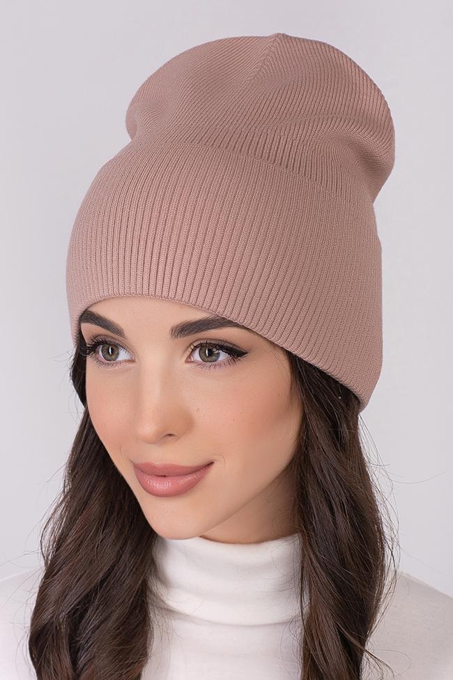 Жіноча шапка Flirt Айс 2024 54-57 Бежева пудра, фото 1