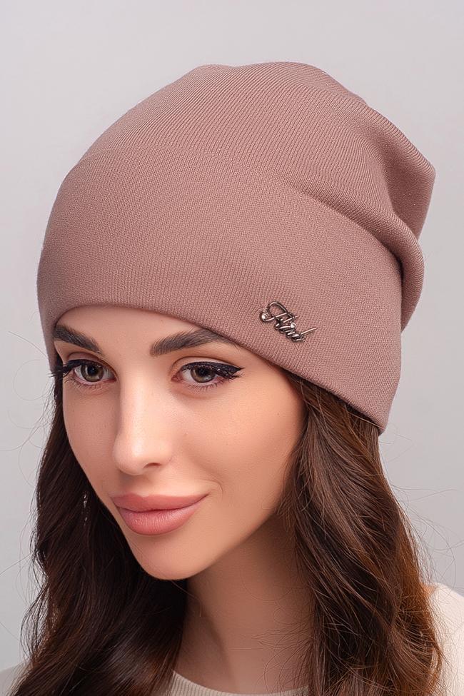 Жіноча шапка Flirt Анна 56-60 Капучіно, фото 1