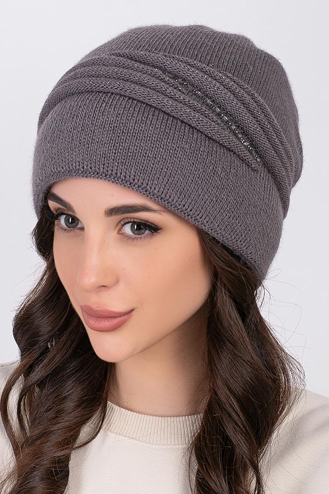 Жіноча шапка Flirt Афелія 56-58 графіт, фото 1