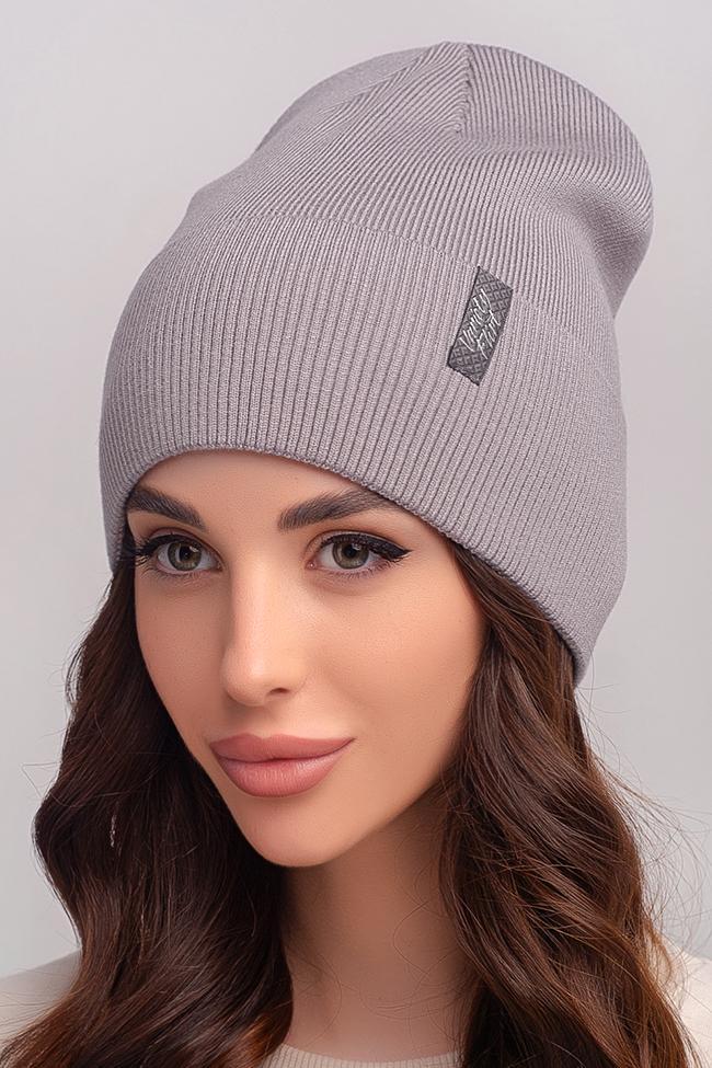 Жіноча шапка Flirt Валерія 54-57 Сірий, фото 1