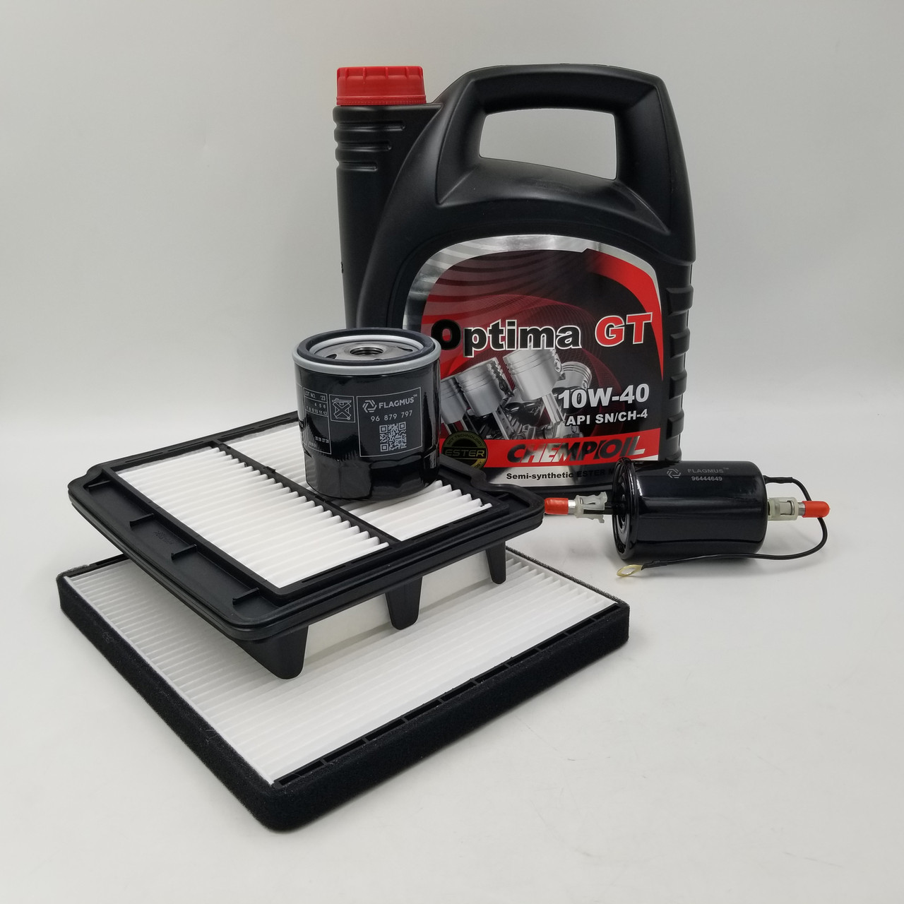 Олія Chempioil 10W-40 і фільтра Авео (олія + фільтр повітряний + паливний + оліїстий + салонний), фото 1