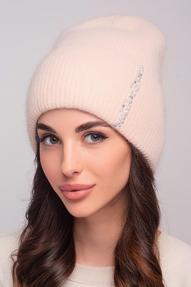 Жіноча шапка Flirt Гранд 54-57 Світлий лате, фото 1