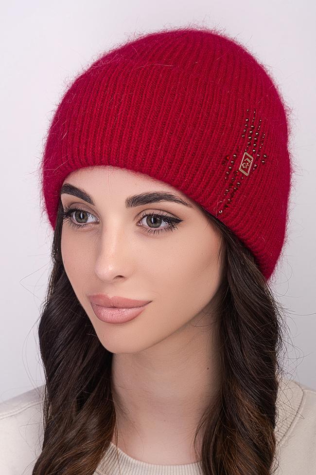 Жіноча шапка Flirt Даніела 54-57 Червоний, фото 1