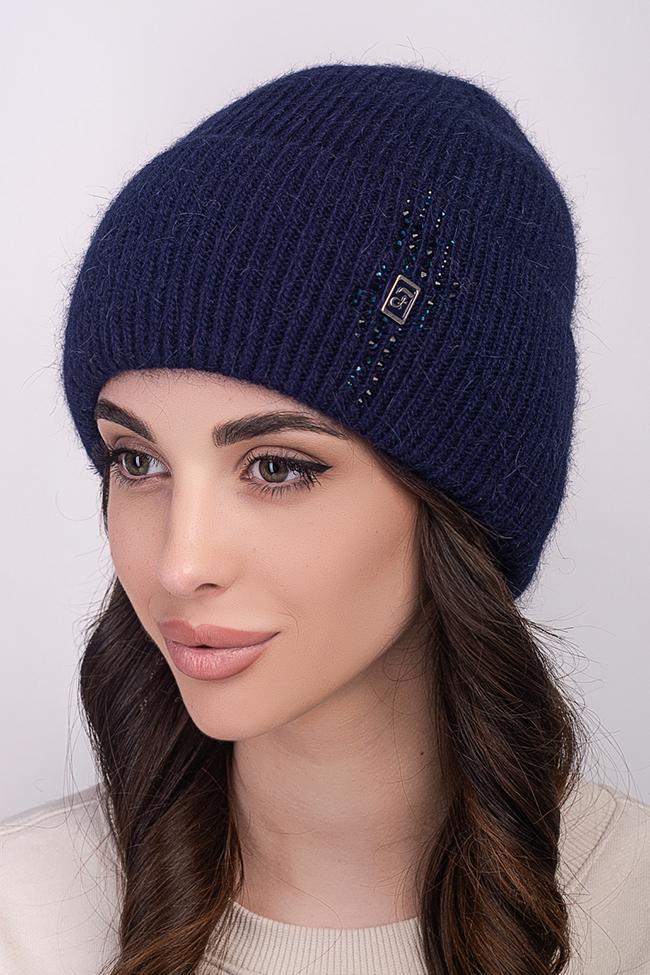 Жіноча шапка Flirt Даніела 54-57 Синій, фото 1