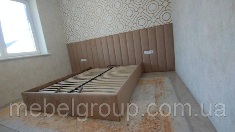 Стінова панель Вертикальні смуги з ліжком, фото 3