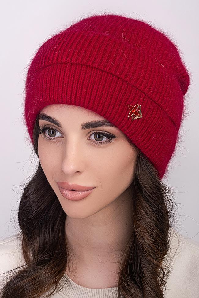 Жіноча шапка Flirt Касандра 54-57 Червоний, фото 1