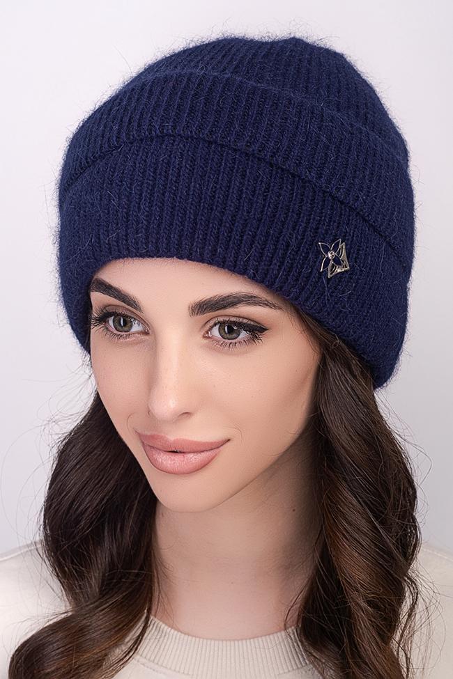 Жіноча шапка Flirt Касандра 54-57 Синій, фото 1