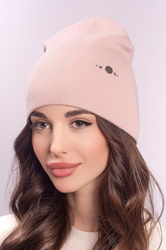 Жіноча шапка Flirt Керол 2023 One size Світла пудра