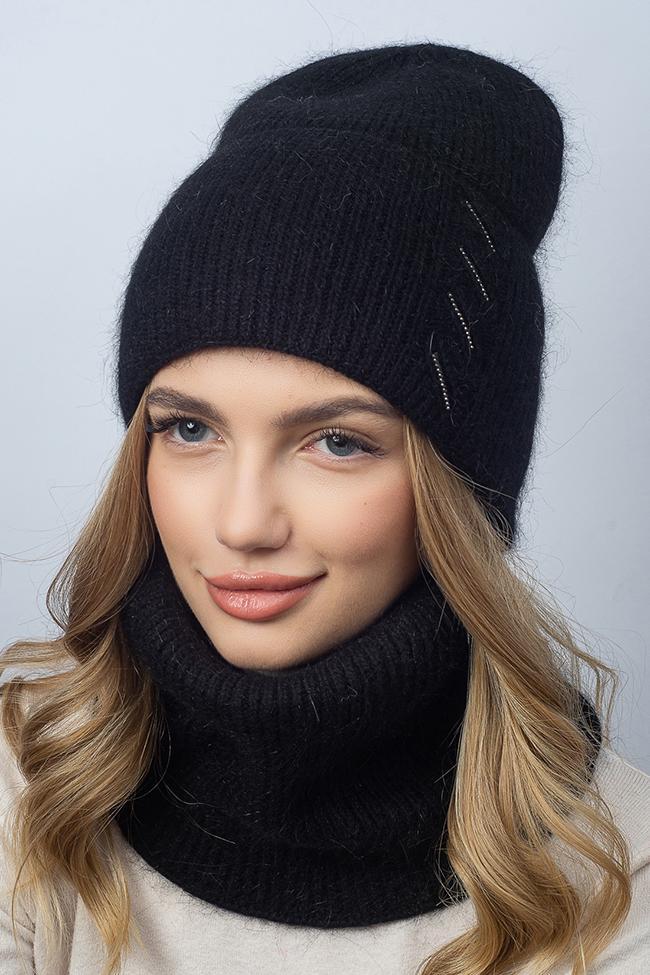 Жіноча шапка Flirt Меланія one size Чорний