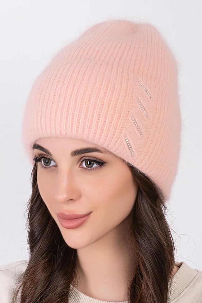 Жіноча шапка Flirt Міланія 56-58 персик, фото 1