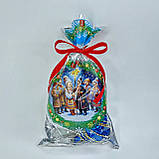 Пакети для подарунків, 20*35 см, "Святвечір", поліпропілен + срібло, фото 2