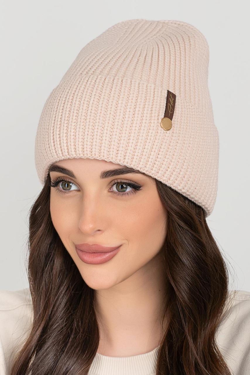 Жіноча шапка Flirt Муза 56-58 латте, фото 1