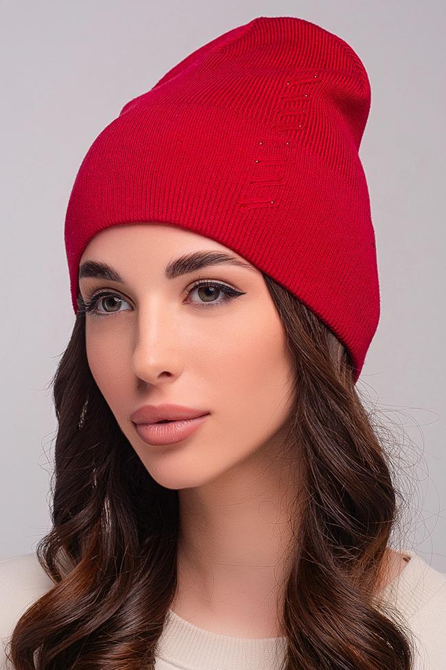Жіноча шапка Flirt Сандра 54-57 Червоний, фото 1