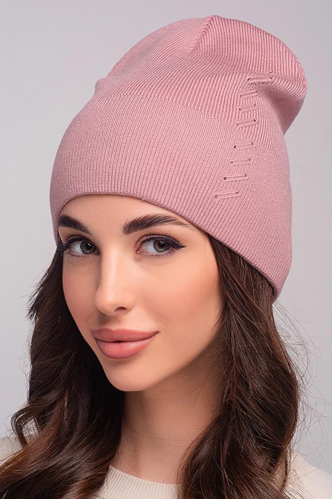 Жіноча шапка Flirt Сандра 54-57 Пудра, фото 1