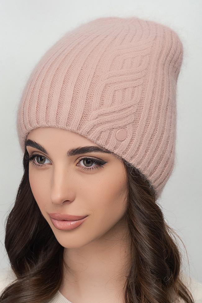 Жіноча шапка Flirt Сесілія 54-58 Бежева пудра, фото 1