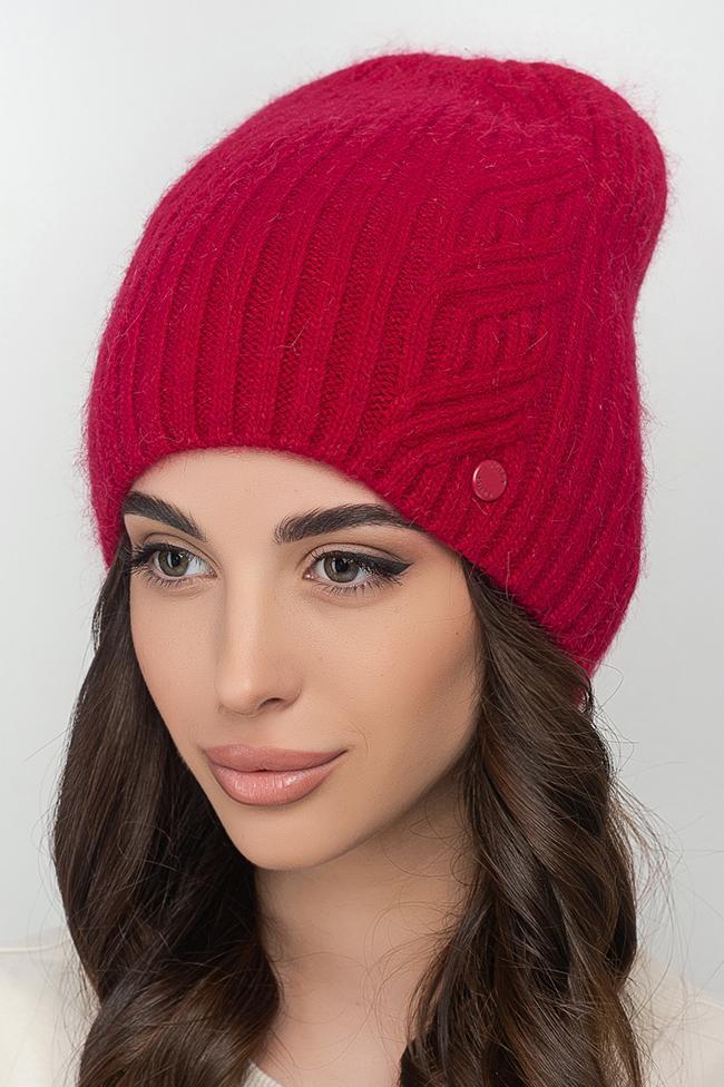 Жіноча шапка Flirt Сесілія 54-58 Червоний, фото 1