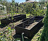 Висока тепла голандська грядка ДПК 3Д Графіт, 300, 550*1500, фото 7