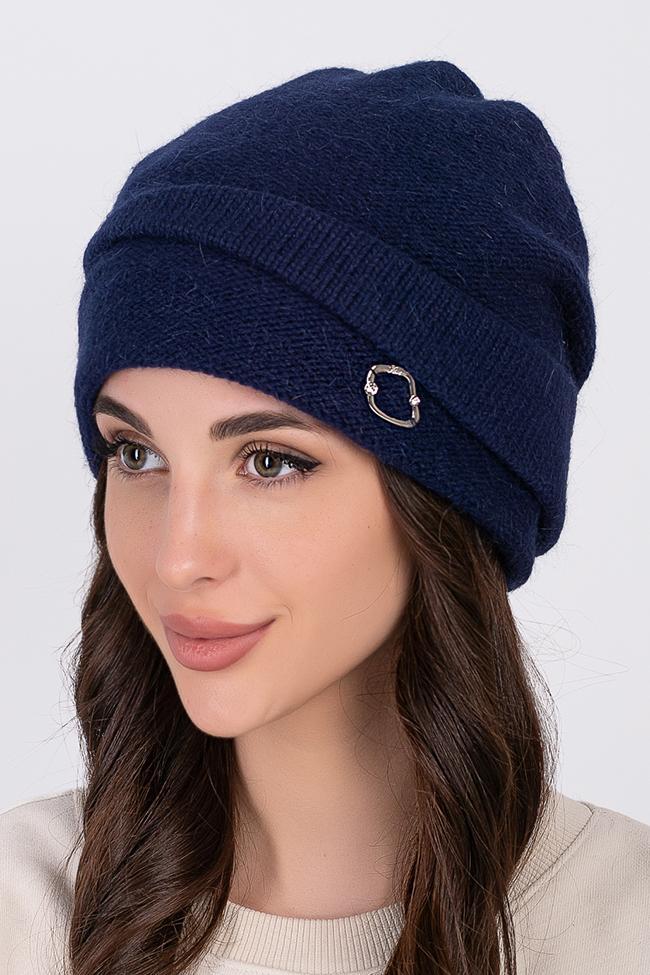 Жіноча шапка Flirt Сімона 56-58 синій, фото 1