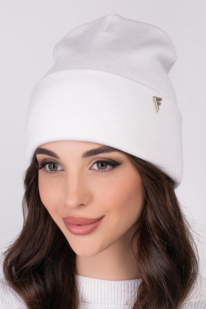Жіноча шапка Flirt Стем 54-57 Білий, фото 1
