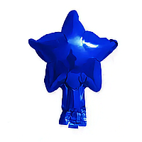 Фольгований повітряний шар Зірка синя без малюнка, кулі зірки 5 дюйм, Китай