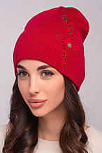 Жіноча шапка Flirt Франческа 54-57 Червоний