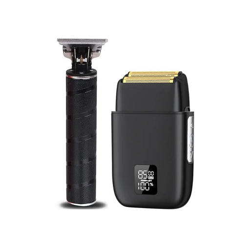 Комбо-набір Hots Professional & HairTrimmer Cordless Skeleton, Black (HP2012-BK+HT 7870BK), фото 1