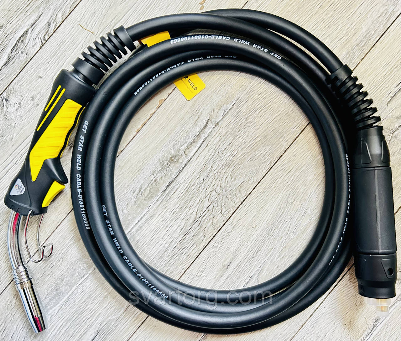 Пальник Рукав MB-24KD євро 5 метрів GetStarWeld PRO 250А 0,8-1,2мм з гачком