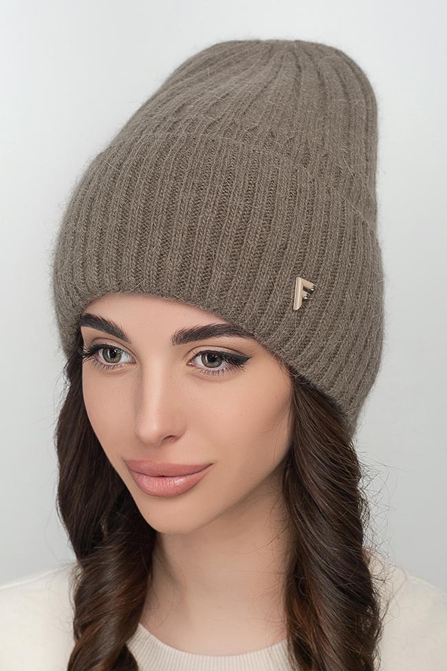 Жіноча шапка Flirt Емілія 54-58 Оливка, фото 1