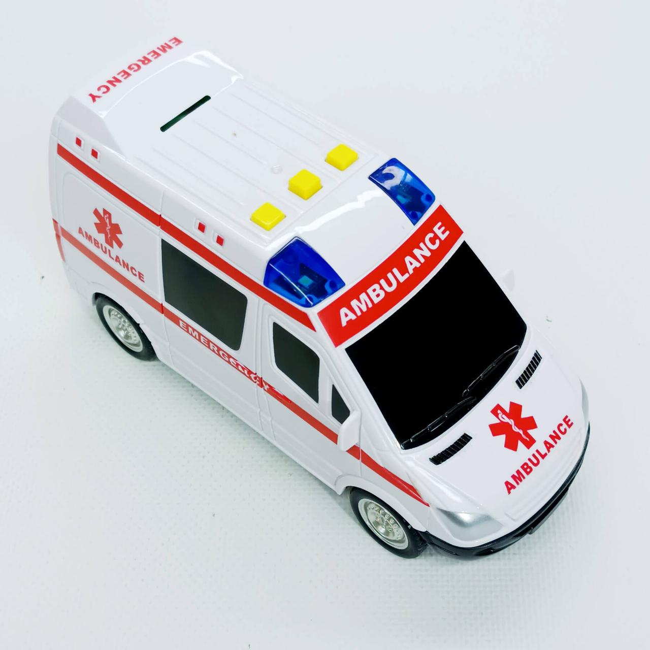 Машинка Автопром «Швидка допомога» музична (17 см) 7994