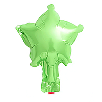 Фольгована повітряна куля Зірка салатова, кулі зірки 5" 13 см