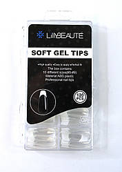 Гелеві тіпси Lilly Beaute з ефектом «френч», балерина, 120 шт