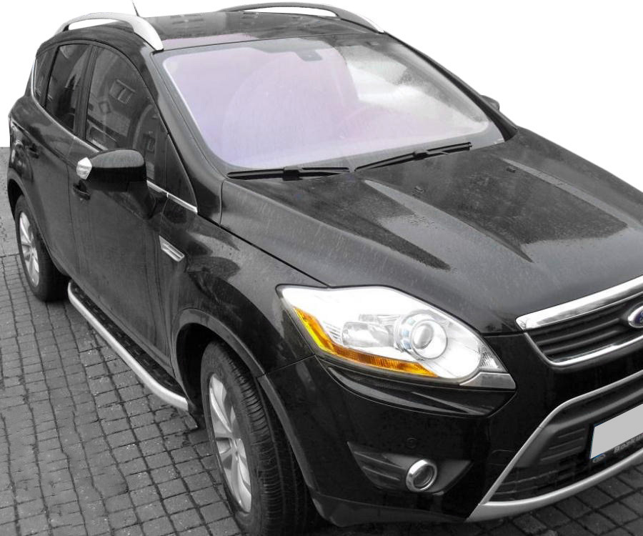 Бічні пороги Fullmond на Ford Kuga 2008-2013 Пороги майданчика Форд Куга 2 шт., фото 1