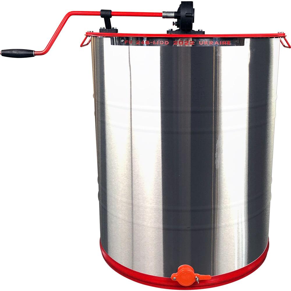 Медогонка 4х рамкова повортна Нержавіюча сталь Чотирьохрамочна поворотна медогонка для пасічників