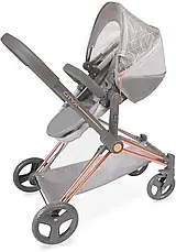 Коляска для ляльки DeCuevas City X 81777, трансформер 3 в 1, з сумкою, кошиком та регулюванням ручки, фото 5