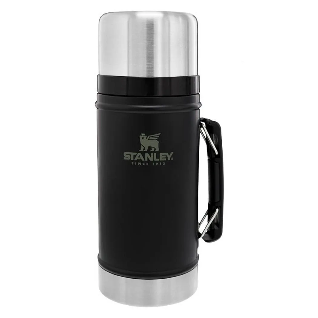 Харчовий термос для їжі з ложкою Stanley Classic Legendary (0,94л), чорний, для перших і других страв