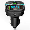 Автомобільний FM модулятор з дисплеєм, Bluetooth, 2хUSB GZ03 / FM-трансмітер в машину / ФМ модулятор в авто, фото 4