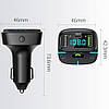Автомобільний FM модулятор з дисплеєм, Bluetooth, 2хUSB GZ03 / FM-трансмітер в машину / ФМ модулятор в авто, фото 10