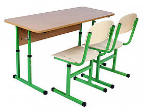 Комплект учнівський 2-місний регульований по висоті
