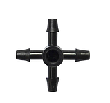 Чотиристоронній адаптер Ender, 5 мм для мікротрубки 3*5 мм, краплинний полив, фото 3