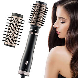 Фен щітка для сушіння волосся з обертанням насадок, 1000Вт, RAF R421 / Фен браш / Фен стайлер для укладання волосся
