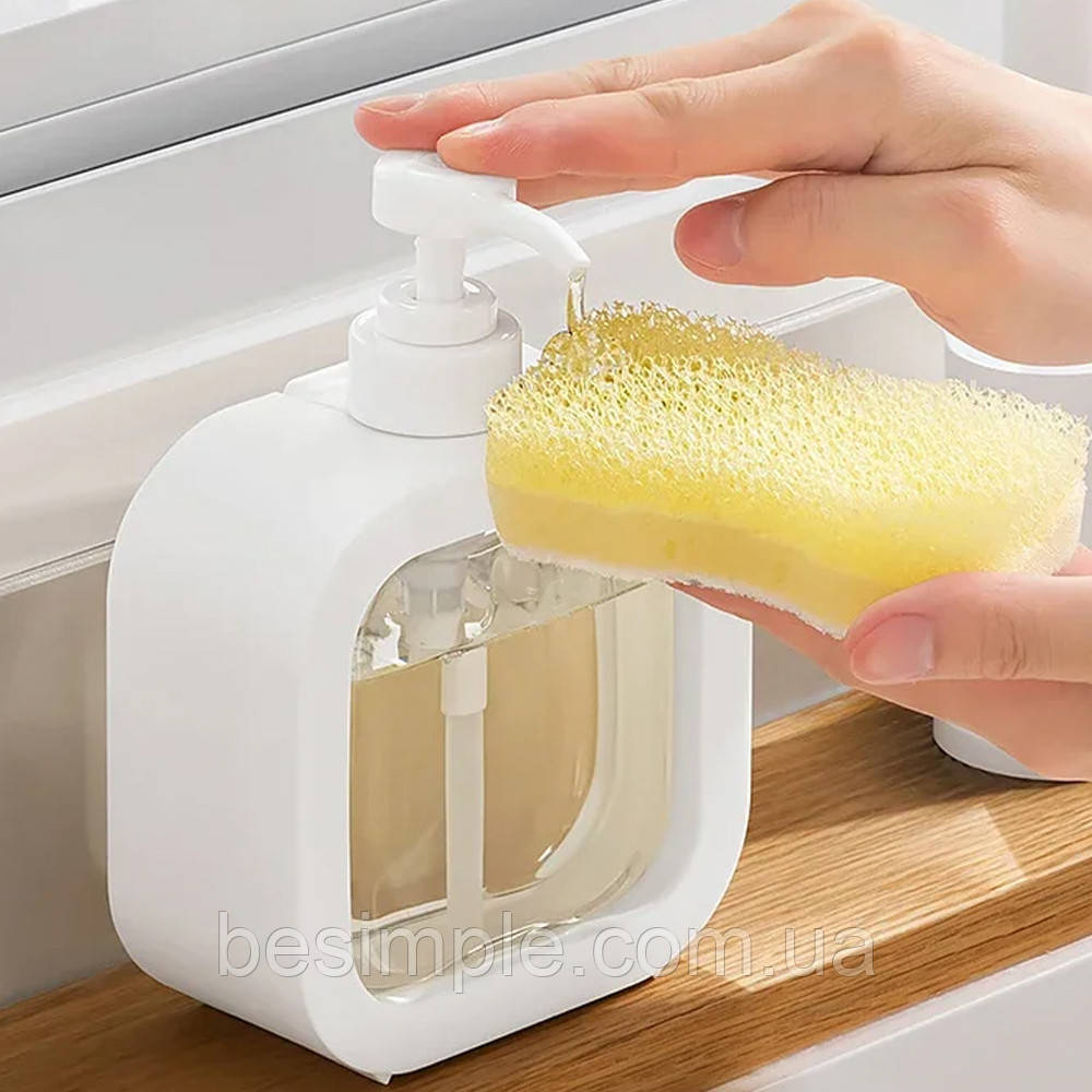 Дозатор для рідкого мила 300 мл, LY-627 / Диспенсер для мила / Натискний дозатор у ванну, фото 1