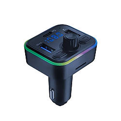 Автомобільний FM трансмітер P8 з Bluetooth та 2хUSB / ФМ модулятор в машину / ФМ трансмітер