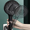 Лійка для душу у ванну + тримач і шланг, Shower set, Чорна / Насадка для душу / Ручний душ для ванної, фото 5