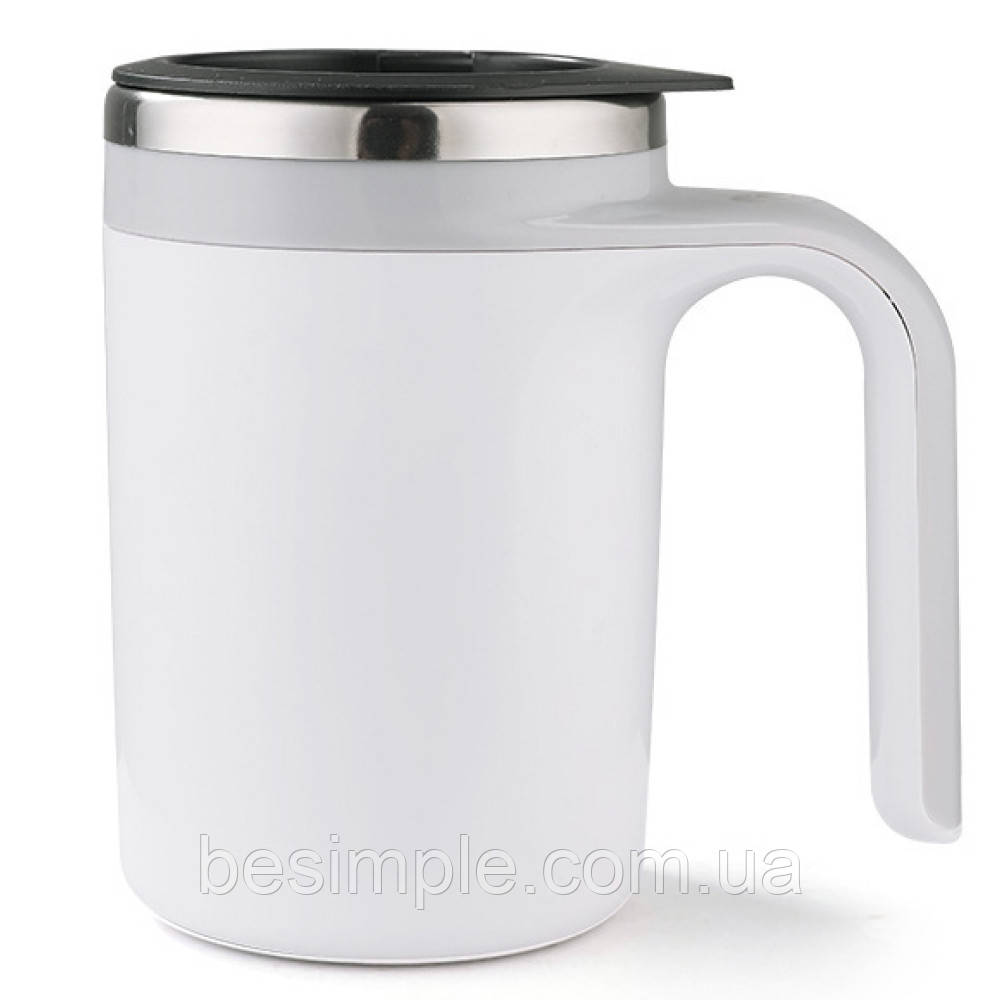Автоматичний кухоль-мішалка 380 мл, на батарейках / Чашка з кришкою / Чашка для чаю / Чашка для кави, фото 1