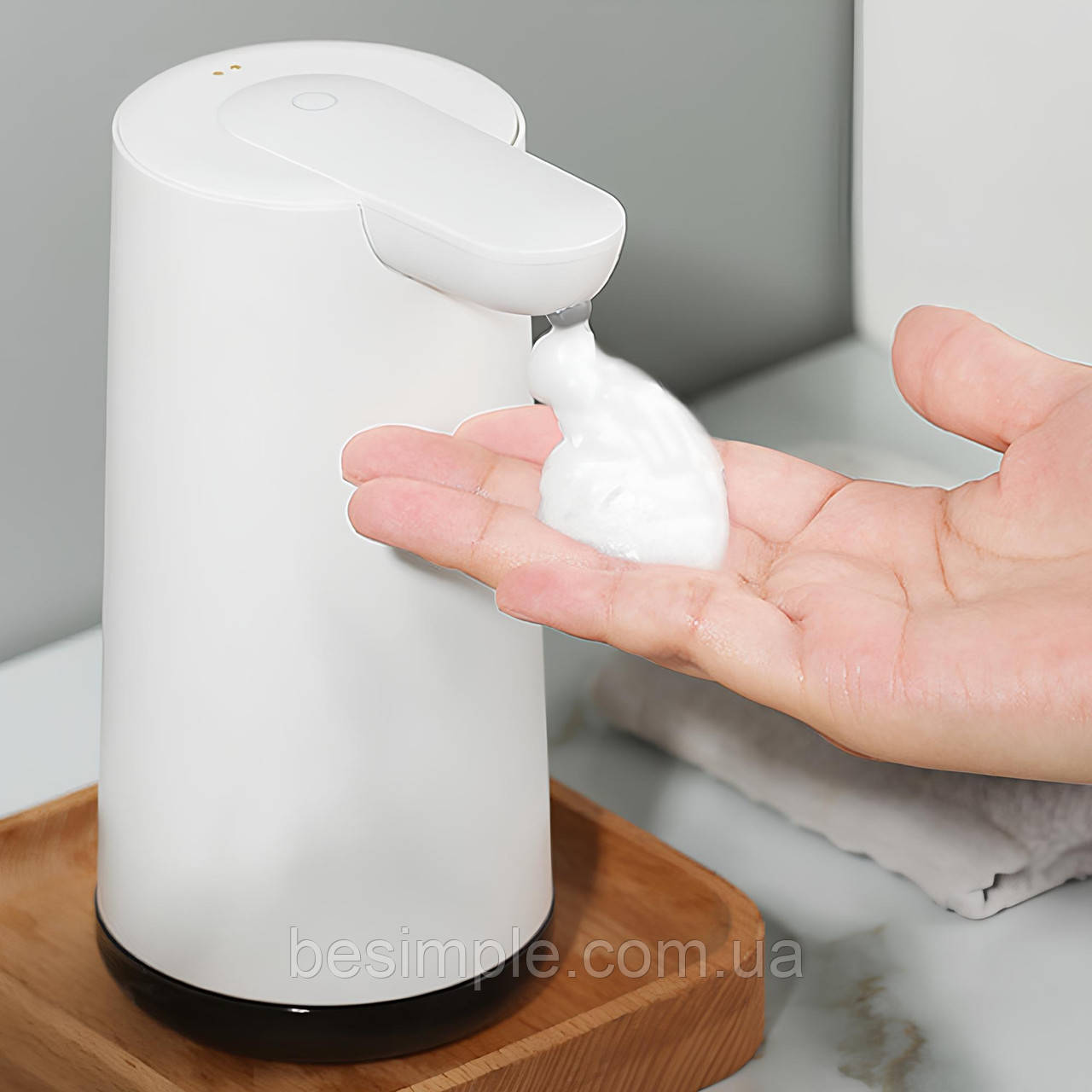 Автоматичний диспенсер для рідкого мила 350мл, з USB, LY-629 / Дозатор для мила / Сенсорний диспенсер, фото 1