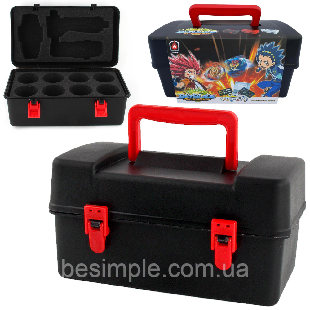 Кейс-бокс для дзиги 8в1 з ручкою, Beyblade Burst BB2 / Бейблейд бокс / Кейс бейблейд / Валіза для бейблейд